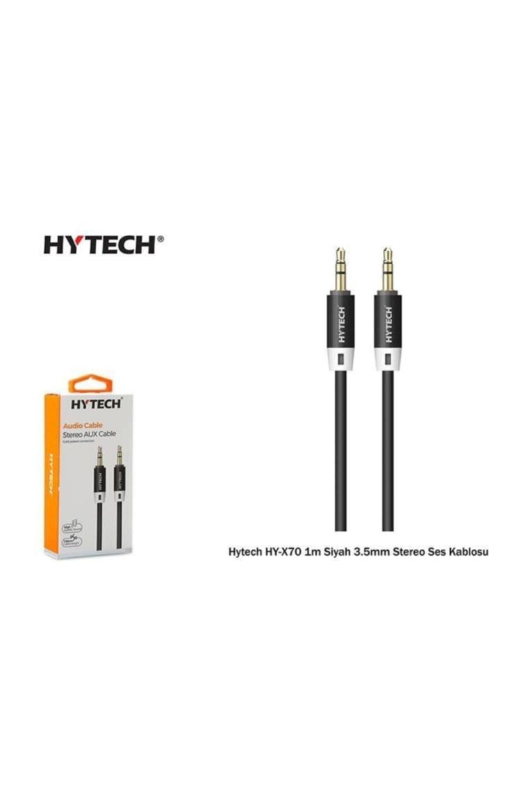 Hytech HY-X70 1 m 3.5mm Stereo Ses Kablosu Siyah