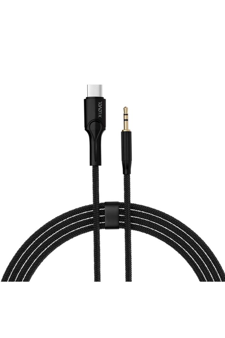 X-Level X-Line 3.5 mm Stereo Aux - Lightning Ses Kablosu - 1 Metre Uzunluğunda