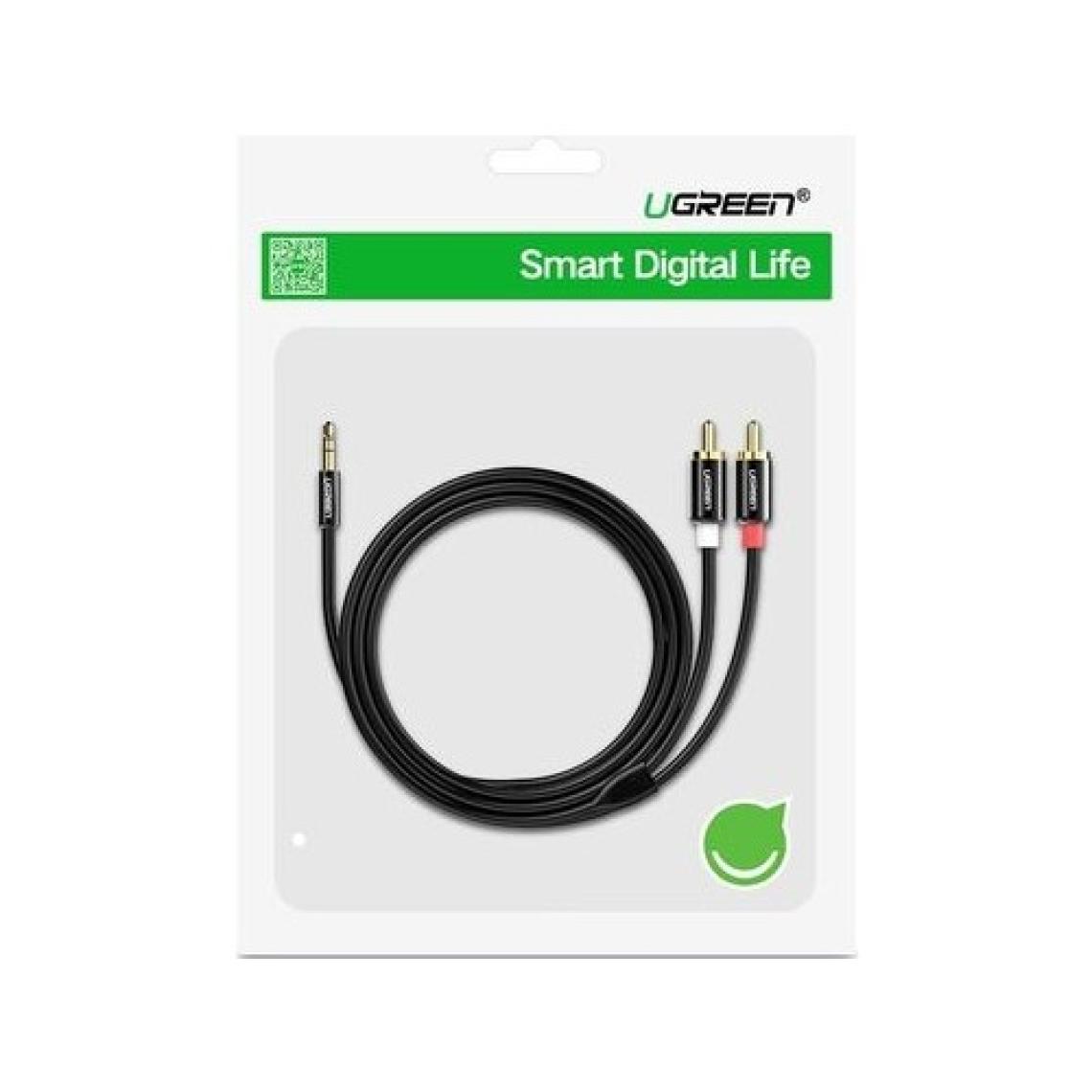 Ugreen RCA 3.5mm AUX Ses Kablosu 2 Metre