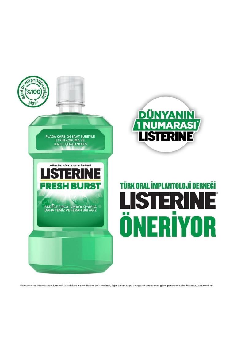 Listerine Fresh Burst Ferah Nane 500 ml Gargara
