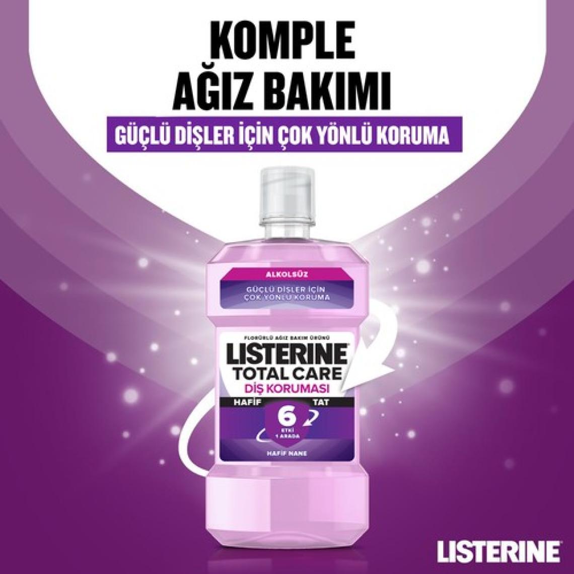 Listerine Total Care Hafif Tat Alkolsüz Ağız Bakım Suyu 250 Ml
