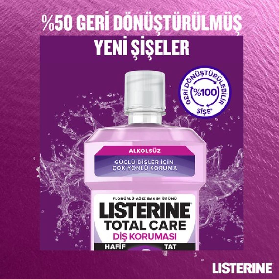 Listerine Total Care Hafif Tat Alkolsüz Ağız Bakım Suyu 250 Ml