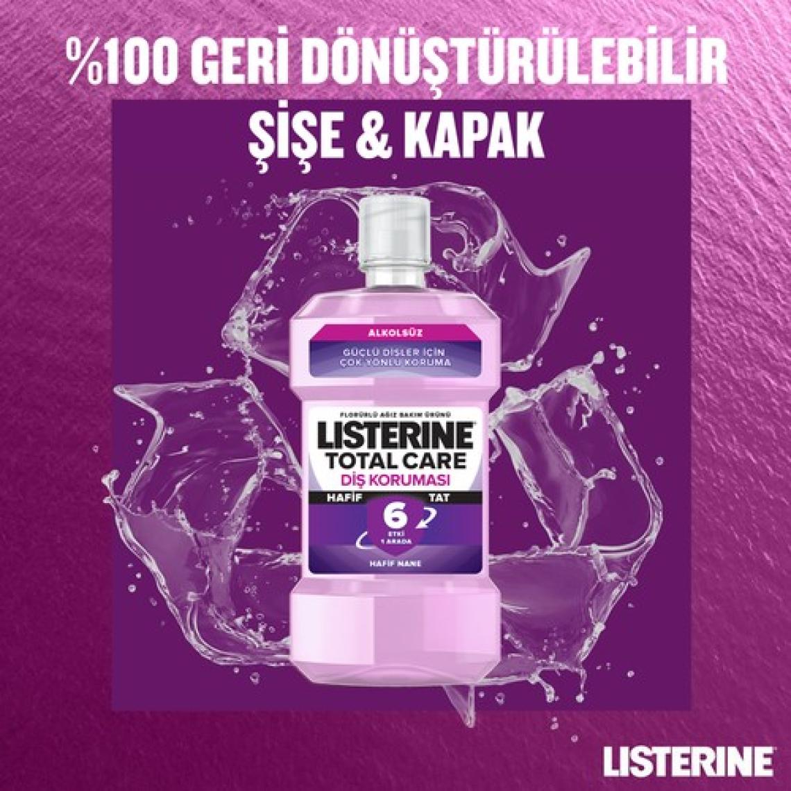 Listerine Total Care Hafif Tat Alkolsüz Ağız Bakım Suyu 250 Ml
