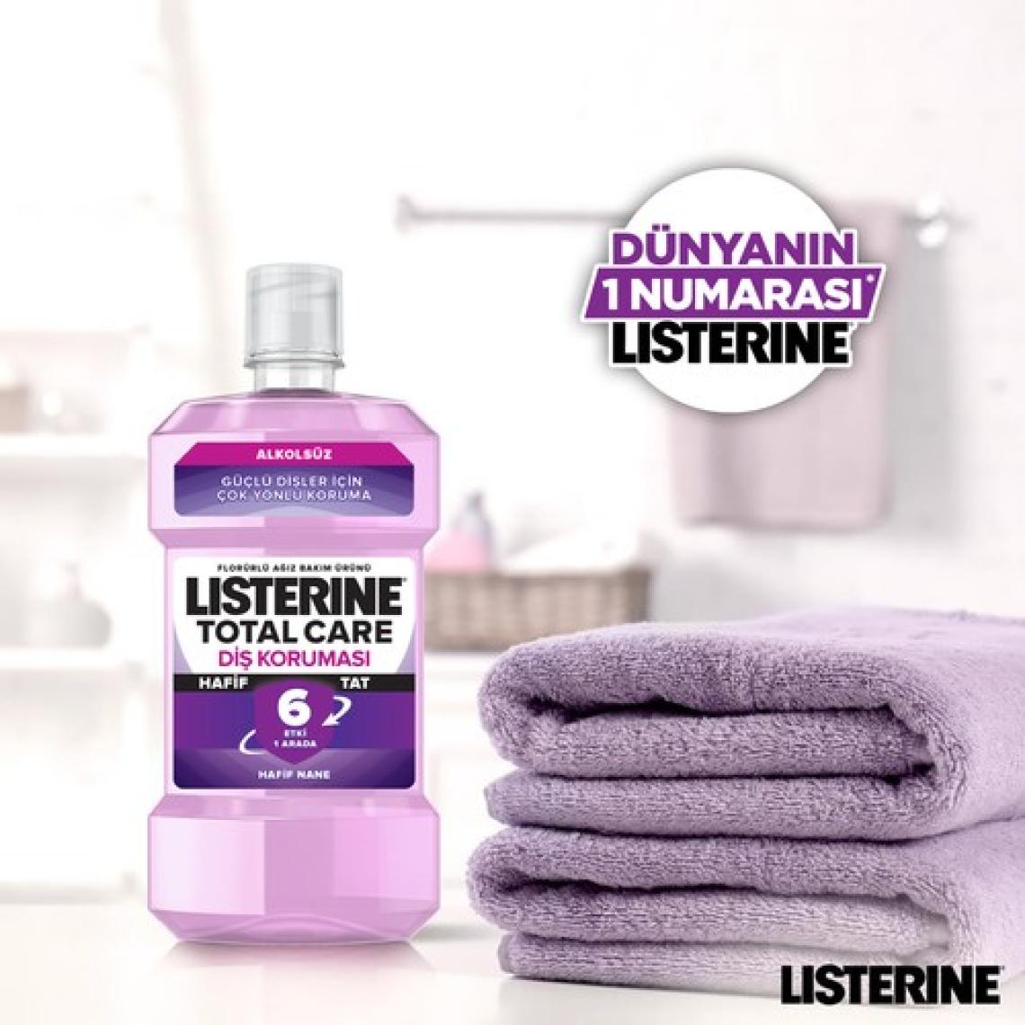 Listerine Total Care Hafif Tat Alkolsüz Ağız Bakım Suyu 250 Ml