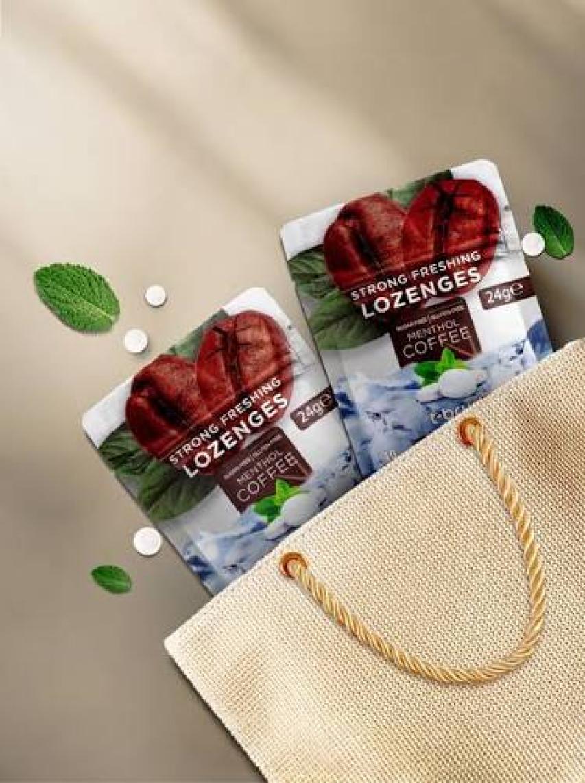 T-Brush Kahve ve Nane Aromalı Ferahlatıcı Ağız Pastili - Alkolsüz ve Şekersiz