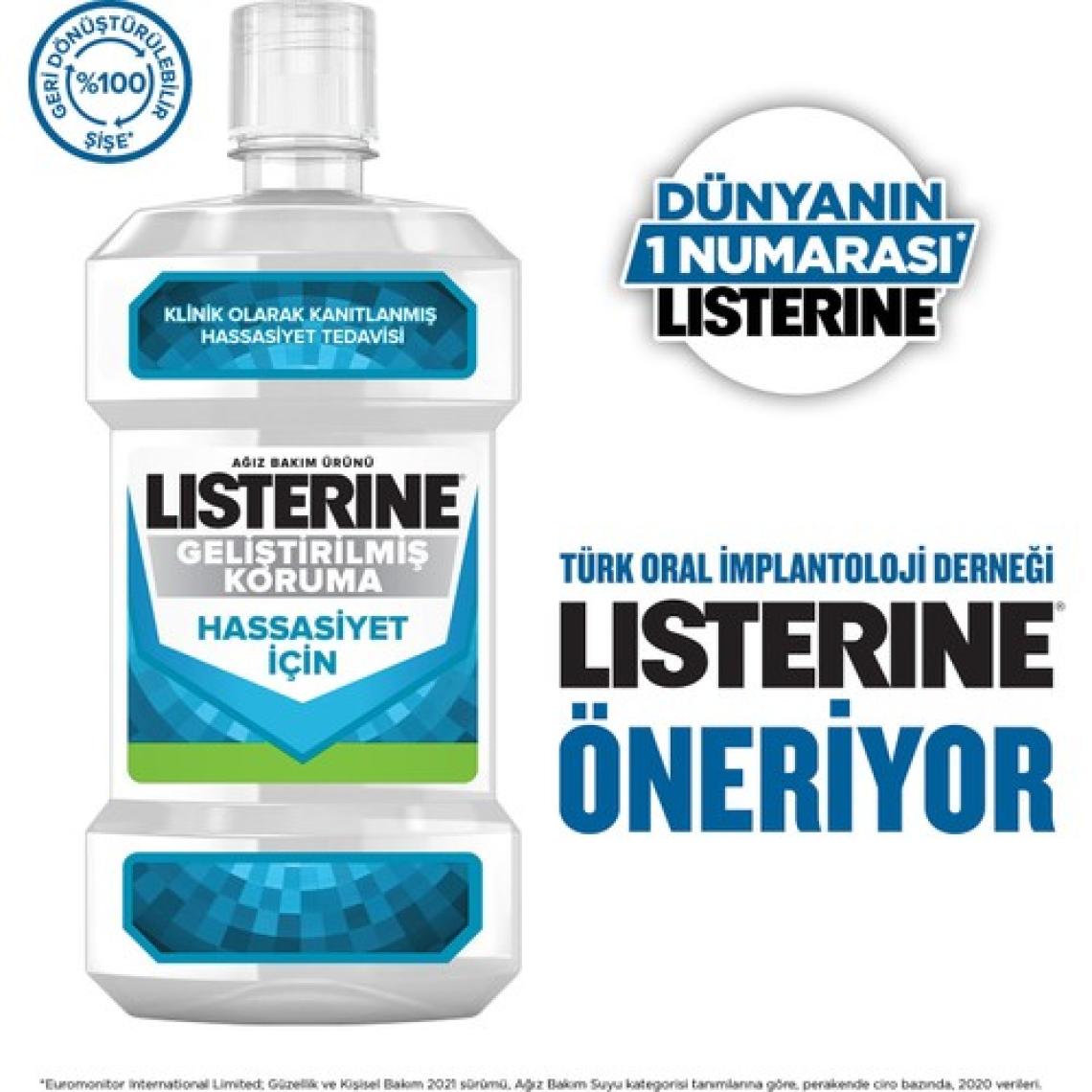 Listerine Advanced Defence Hassasiyet İçin Geliştirilmiş Koruma Ağız Bakım Suyu 500 ml