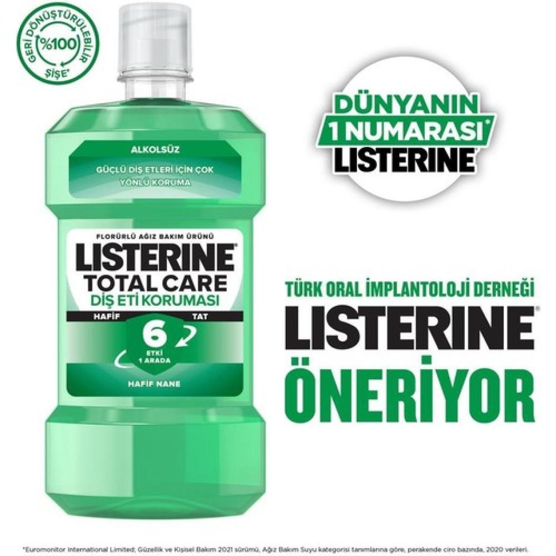 Listerine Diş ve Diş Eti Koruması Hafif Tat 500 ml