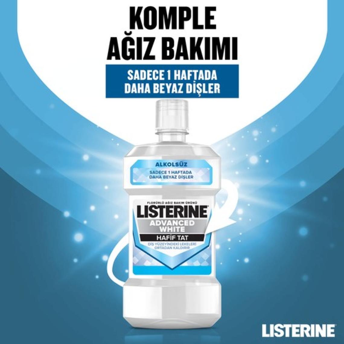 Listerine Advanced White Hafif Tat Gargara 250 ml