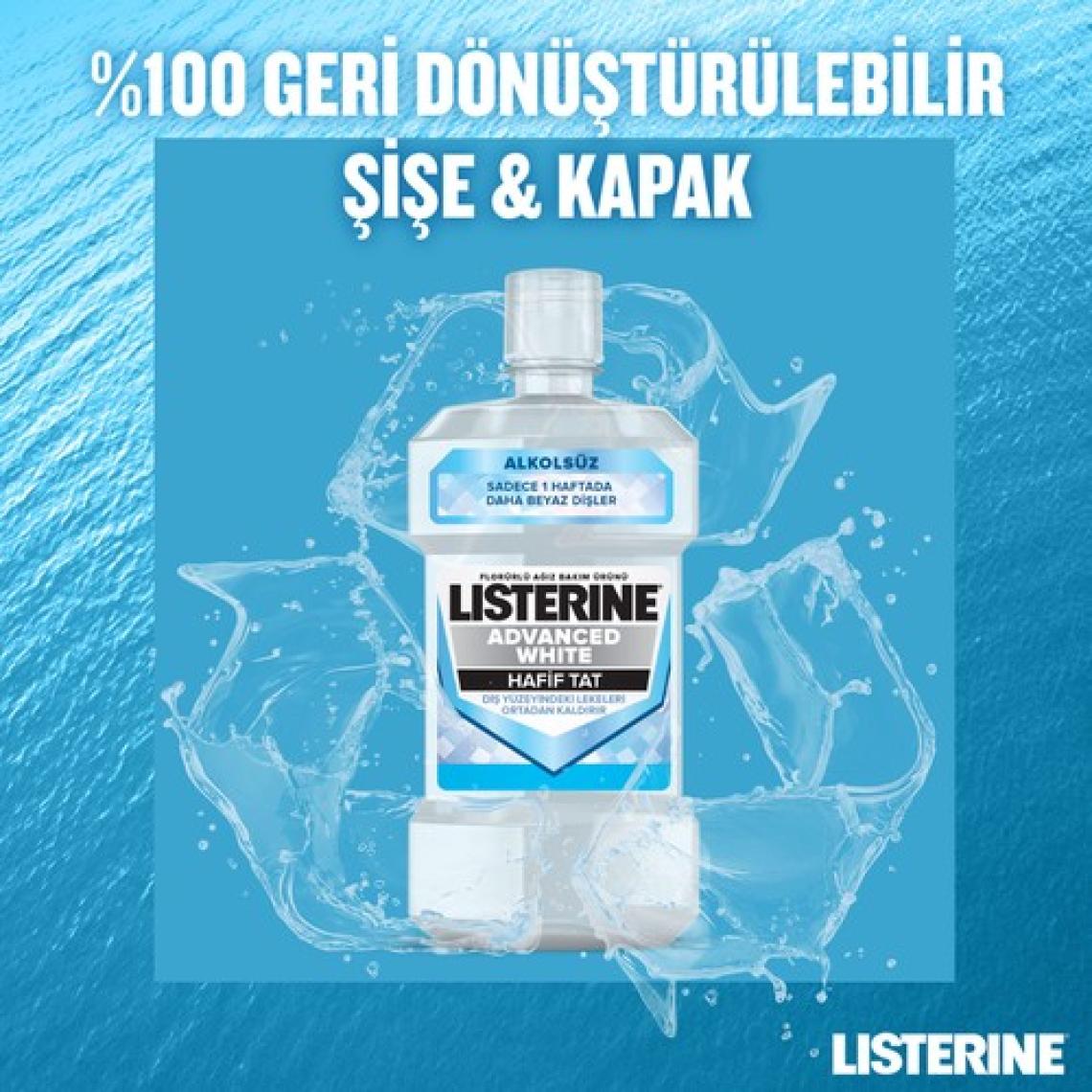 Listerine Advanced White Hafif Tat Gargara 250 ml