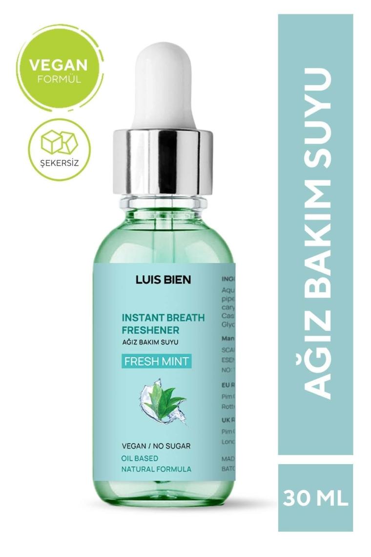 Nane Aromalı Vegan Ağız Bakım Suyu-ağız Kokusu Önleyici Damla 30 ml