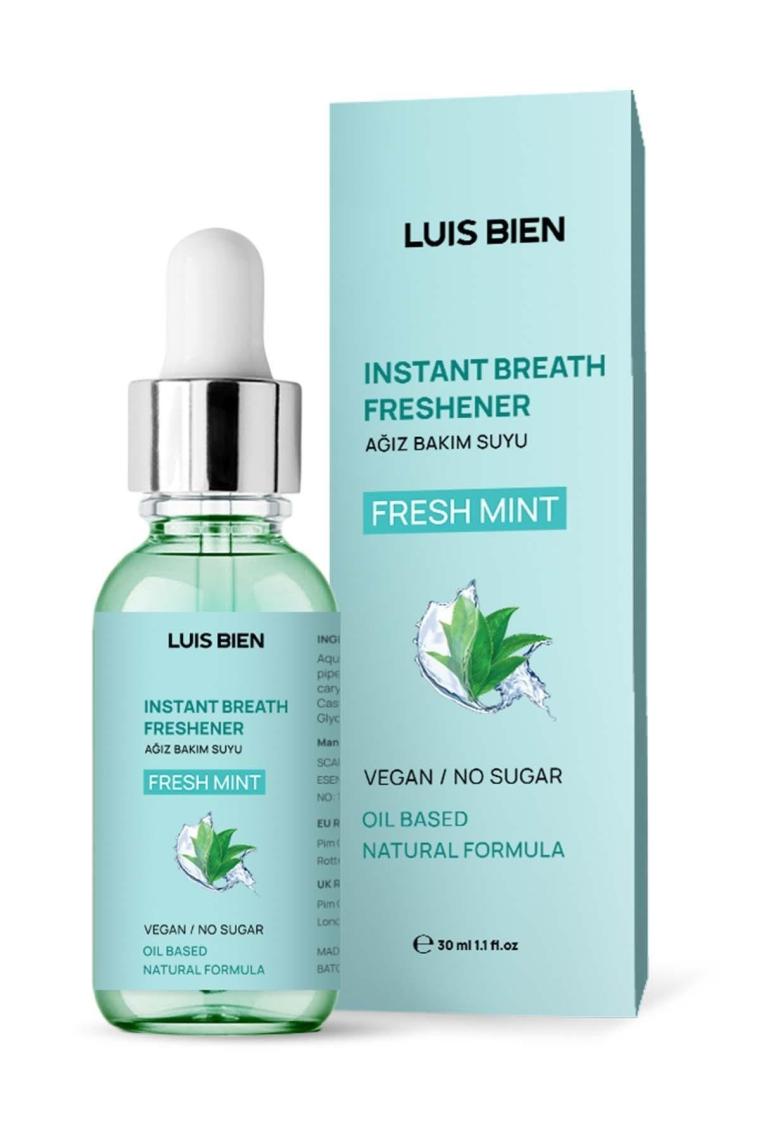 Nane Aromalı Vegan Ağız Bakım Suyu-ağız Kokusu Önleyici Damla 30 ml
