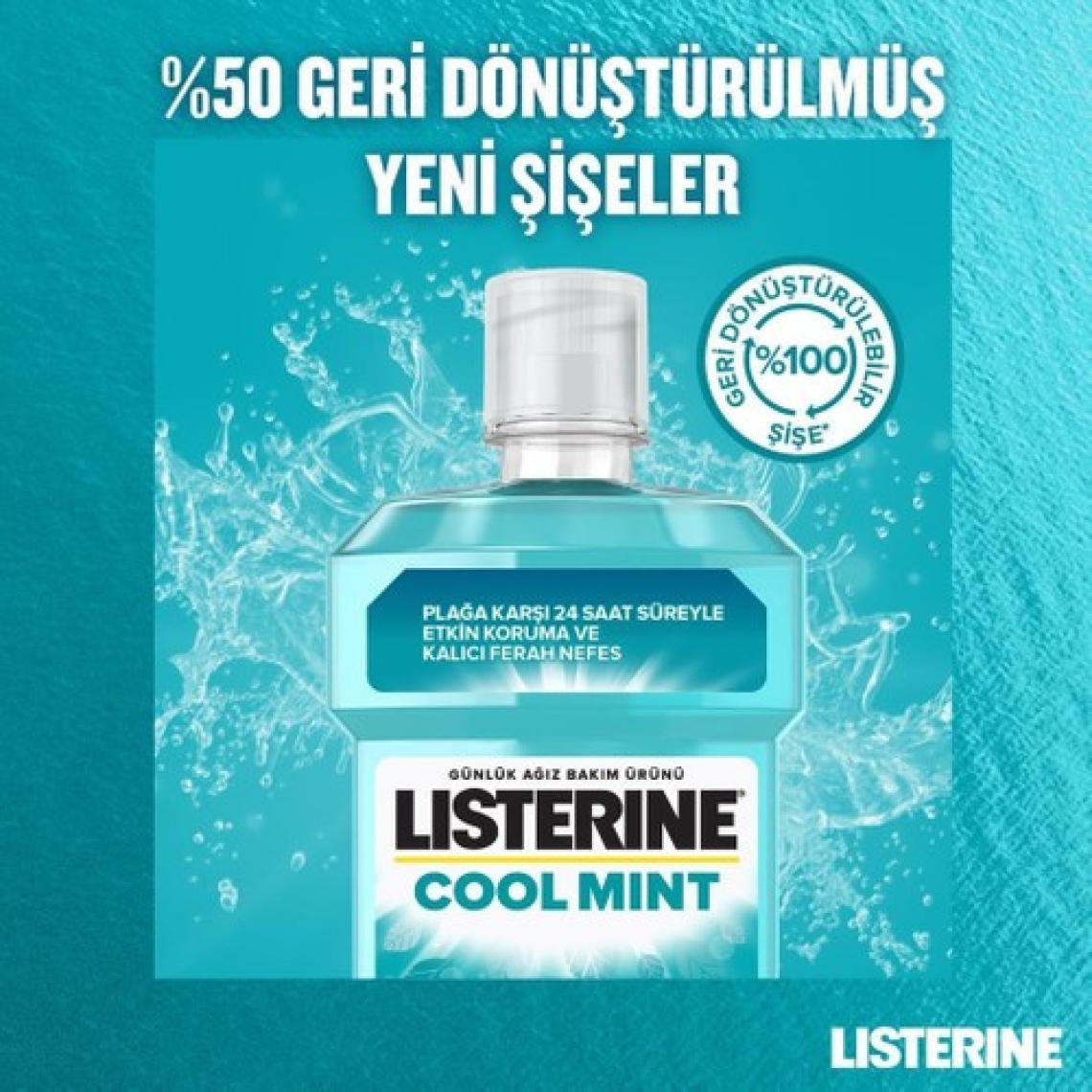 Listerine Cool Mint Ağız Bakım Suyu 500 ml x 2