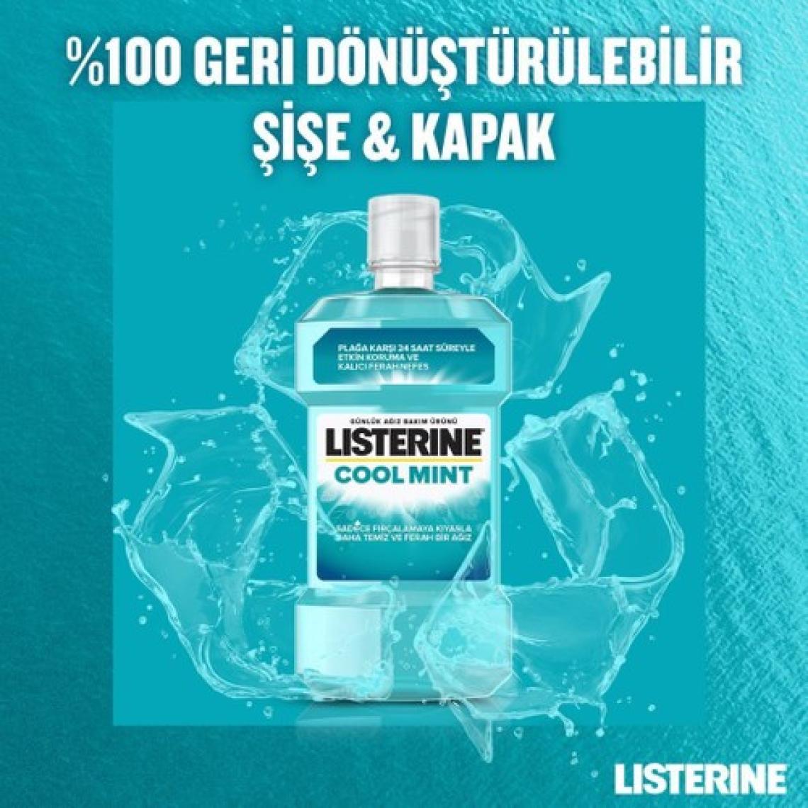 Listerine Cool Mint Ağız Bakım Suyu 500 ml x 2