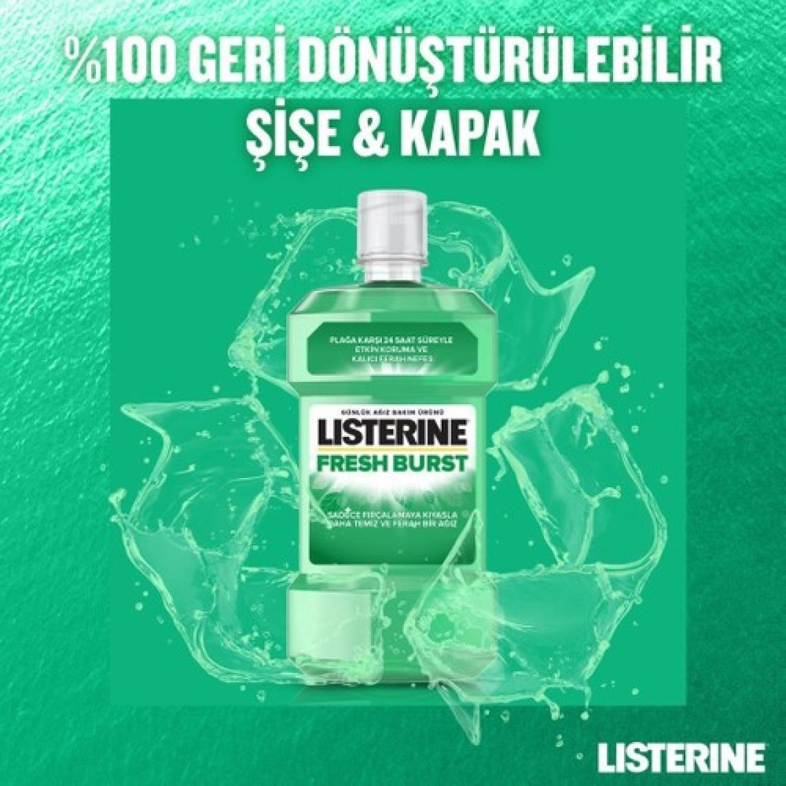 Listerine Fresh Burst Ağız Bakım Suyu 500 ml x2