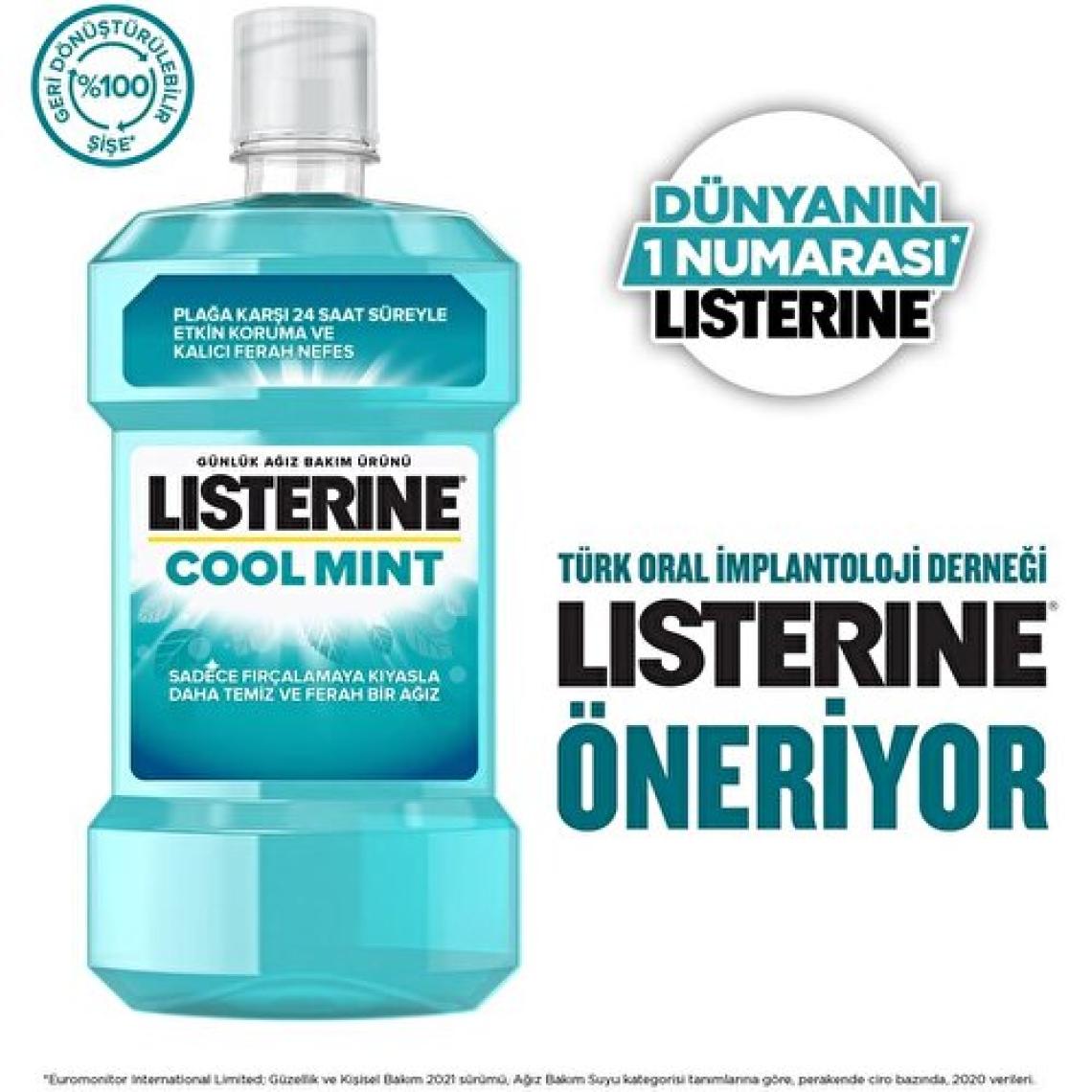 Listerine Cool Mint Ağız Bakım Suyu 500+250 ml