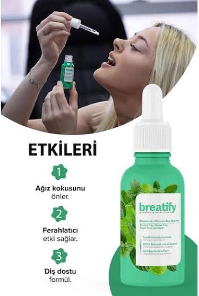 Breatify Ağız Kokusu Giderici Damla 20 ml - Kötü Nefes İçin Ferahlatıcı ve Uzun Süreli Etki