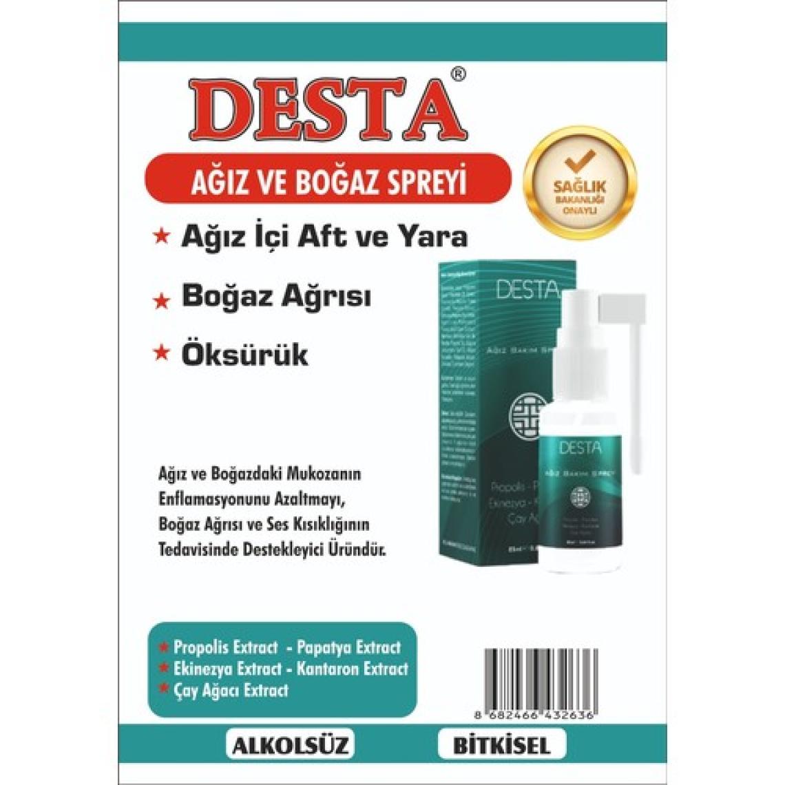 Desta Ağız Ve Boğaz Spreyi 25 Ml