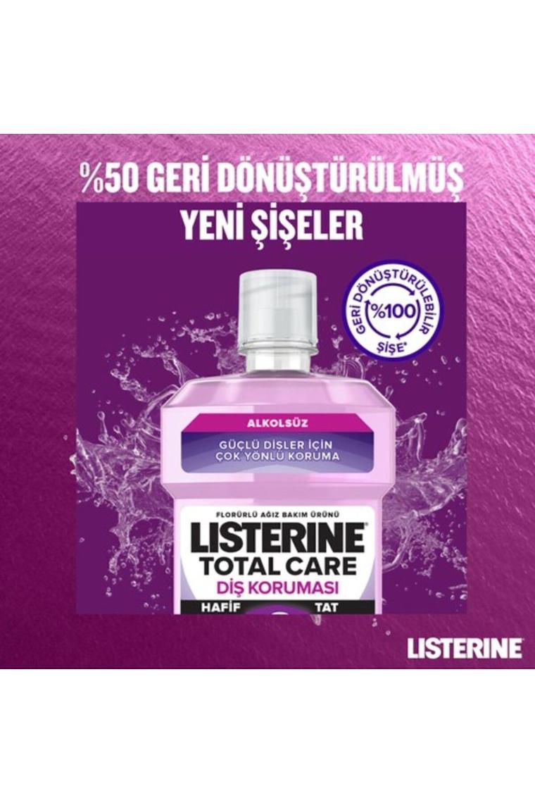 listerine total care hafif tat alkolsüz ağiz bakim suyu hafif tat 500ml