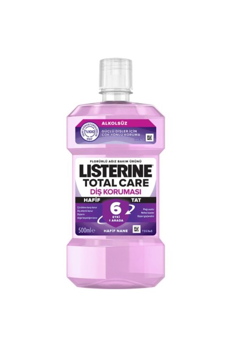listerine total care hafif tat alkolsüz ağiz bakim suyu hafif tat 500ml