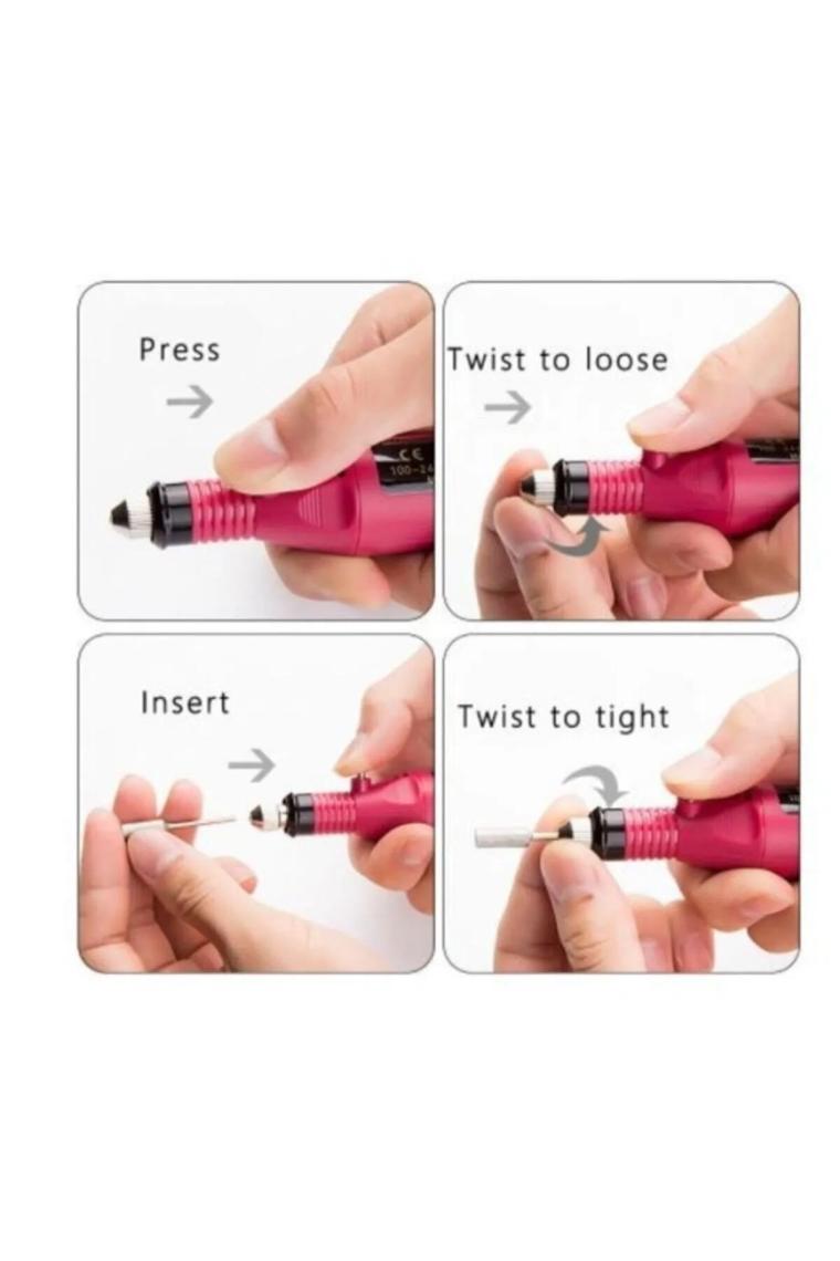 Nail Elektrikli 12V Tırnak Törpü Seti Manikür Pedikür Protez Tırnak Ve Tırnak Cihazı