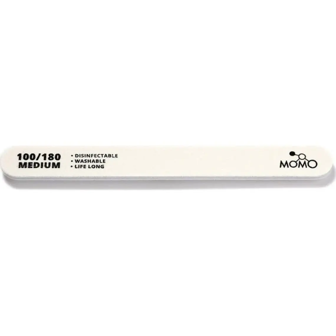 Momo Professional Protez Tırnak Kağıt Törpü, 100/180 Düz Oval Beyaz Tırnak Törpüsü