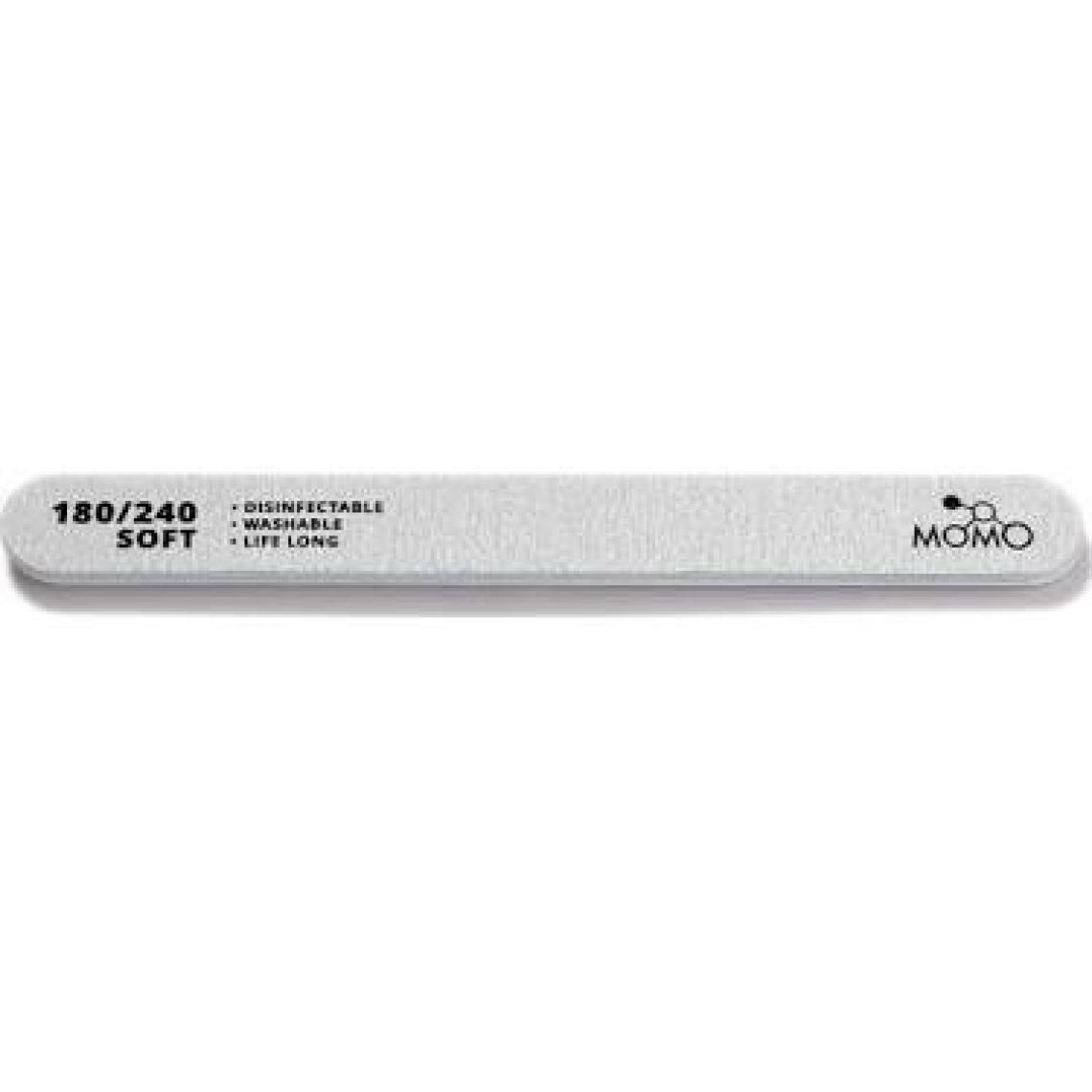 Momo Professional Protez Tırnak Kağıt Törpü, 180/240 Düz Oval Gri Tırnak Törpüsü
