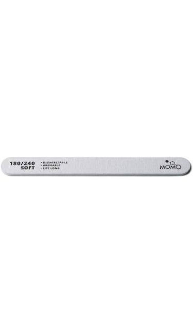 Momo Professional Protez Tırnak Kağıt Törpü, 180/240 Düz Oval Gri Tırnak Törpüsü