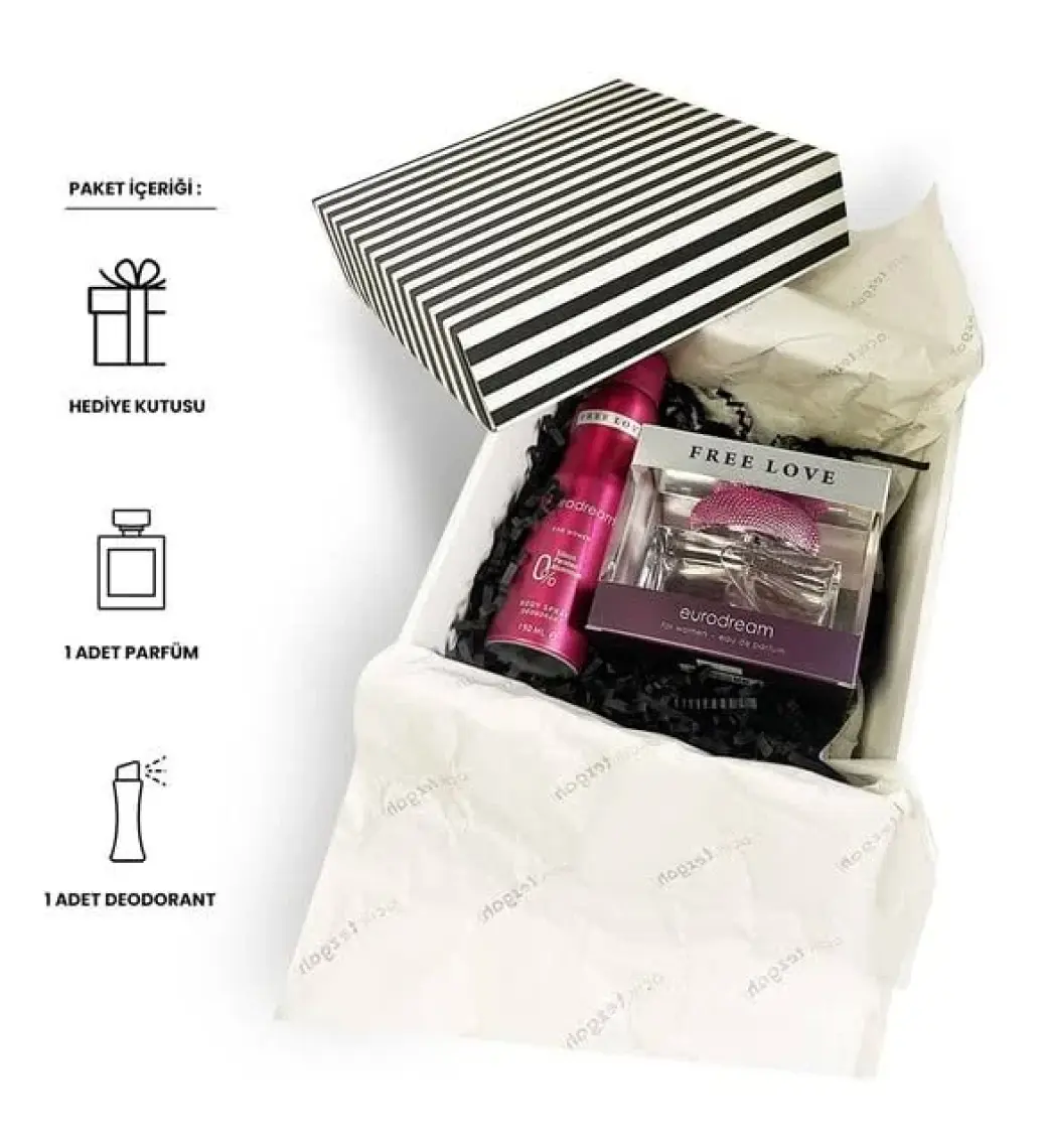 Free Love Eurodream Edp Kadın Parfüm 100 ml ve Deodorant 150 ml