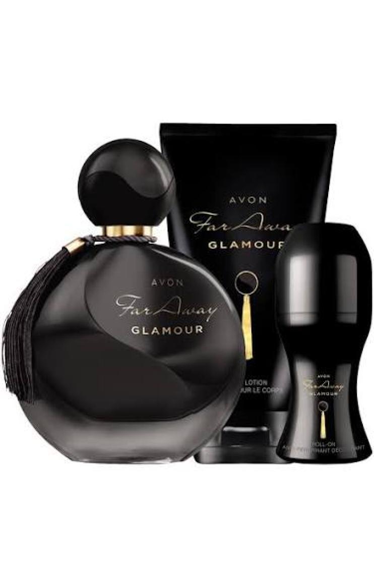 Avon Far Away Glamour Parfüm Vücut Losyonu Rollon Paketi