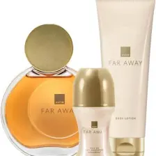 Avon Far Away Kadın Parfüm Seti - Egzotik Çiçeksi Koku (50 ml), Vücut Losyonu (125 ml) ve Roll-on (50 ml) - Hediyelik Özel Seri, Şık Tasarım