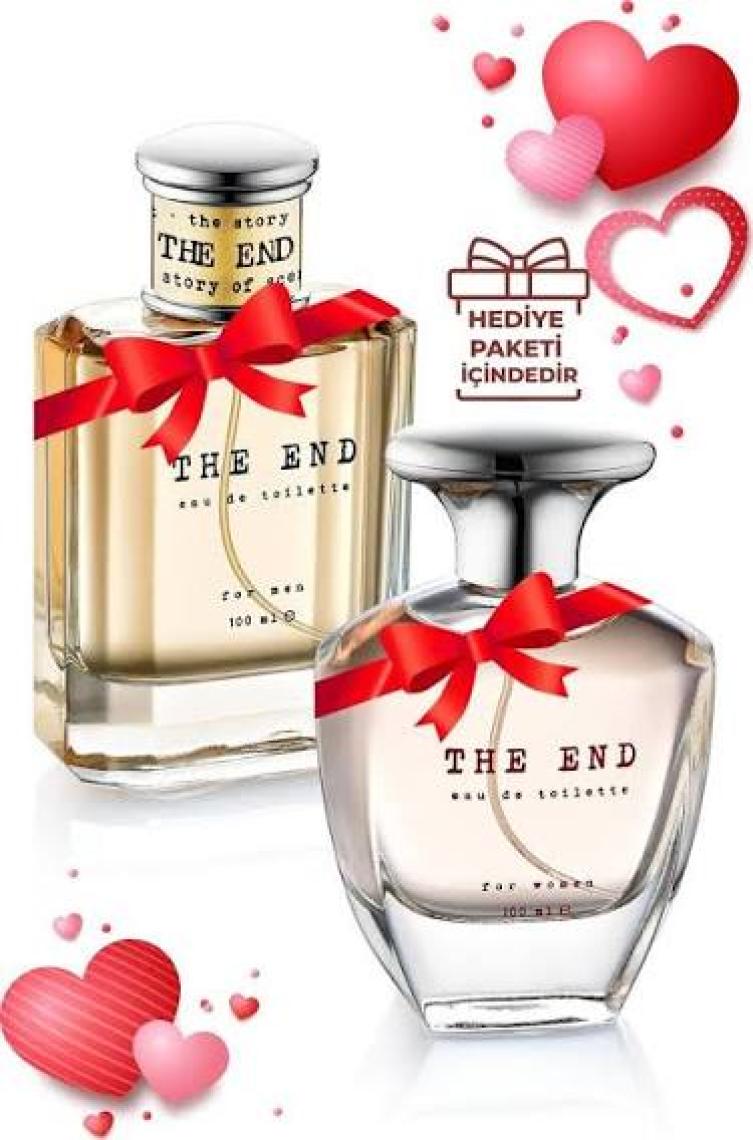 The End Sevgililer Günü Özel Edt Kadın Parfüm ve Edt Erkek Parfüm Seti 100 ml x 2 Adet
