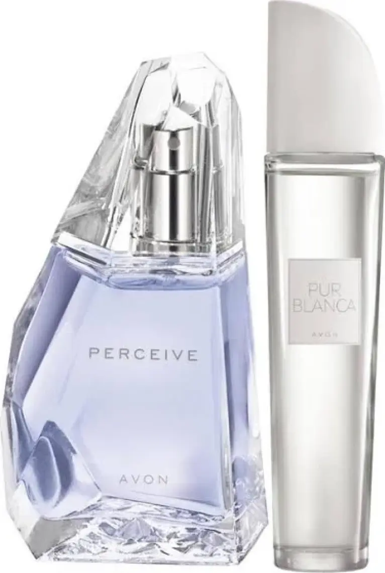 Avon Kadın Parfüm Seti: Perceive ve Pur Blanca - Çiçeksi ve Ferah Aroma, 2 x 50 ml, Özel Hediye, Uzun Süre Kalıcı, Günlük Kullanım için Uygun