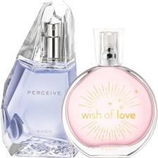 Avon Wish Of Love ve Perceive Kadın Parfüm PAKETI100 ml