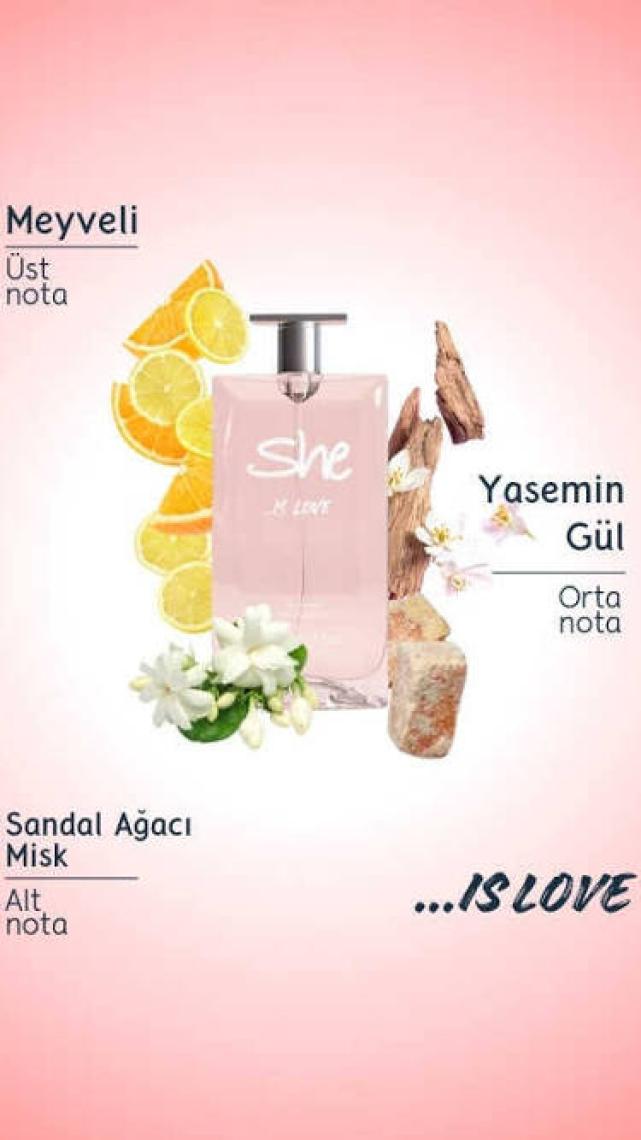 SHE Love Kadın Parfüm Seti 50 ml EDT + 150 ml Deodorant