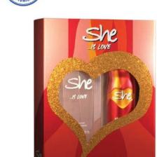 SHE Love Kadın Parfüm Seti 50 ml EDT + 150 ml Deodorant