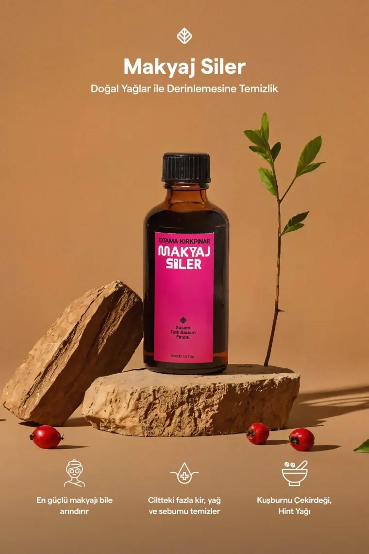 Doğal Makyaj Siler - Cilt Besleyici ve Temizleyici 50 ML