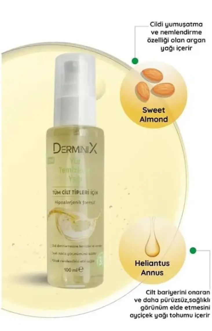 Derminix Yüz Temizleme Yağı