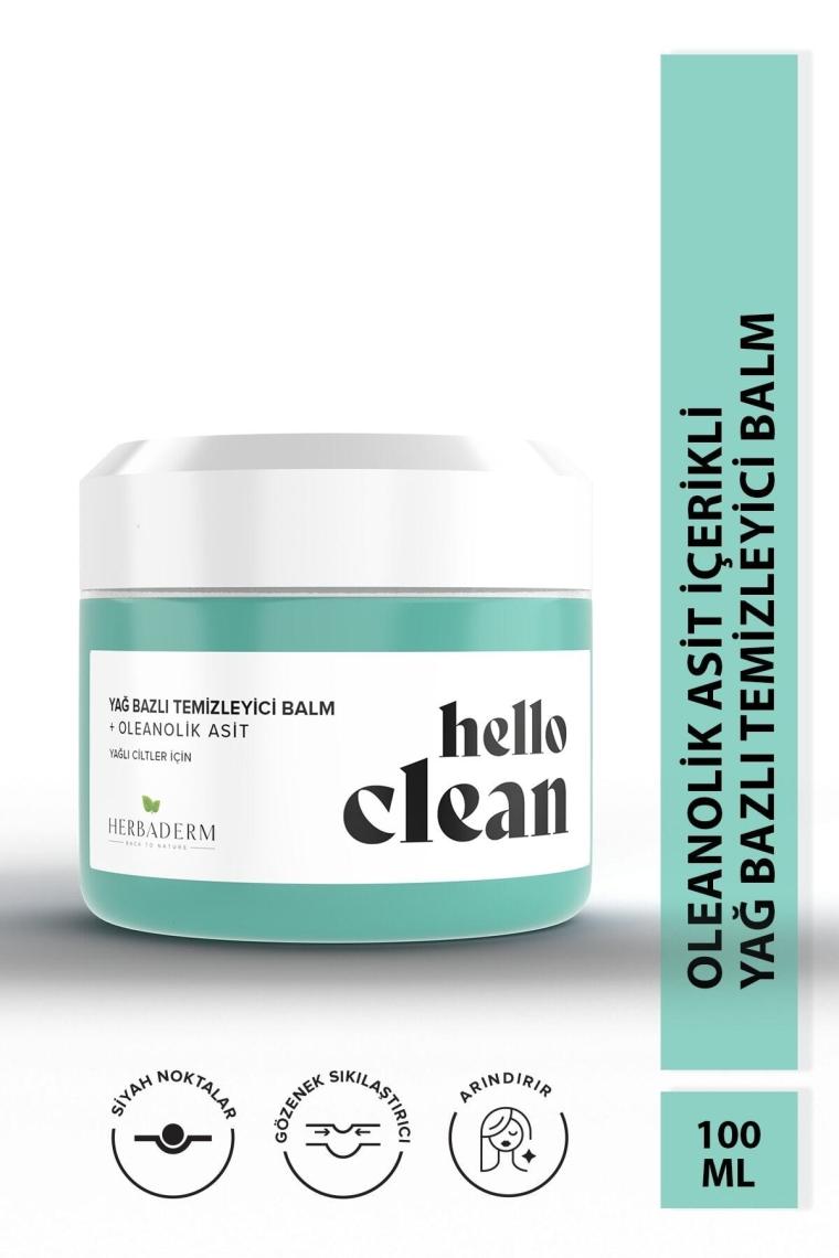 Herbaderm Hello Clean Oleanolik Asit Gözenek Karşıtı Yağ Bazlı Temizleyici Balm 100 ml