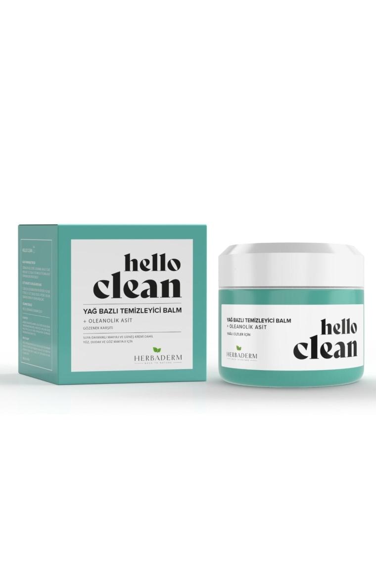 Herbaderm Hello Clean Oleanolik Asit Gözenek Karşıtı Yağ Bazlı Temizleyici Balm 100 ml