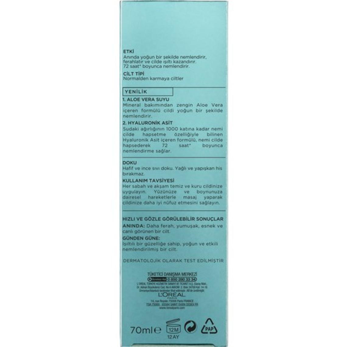 L'Oréal Paris Loreal Paris Nem Terapisi Aloe Vera Suyu Normal
