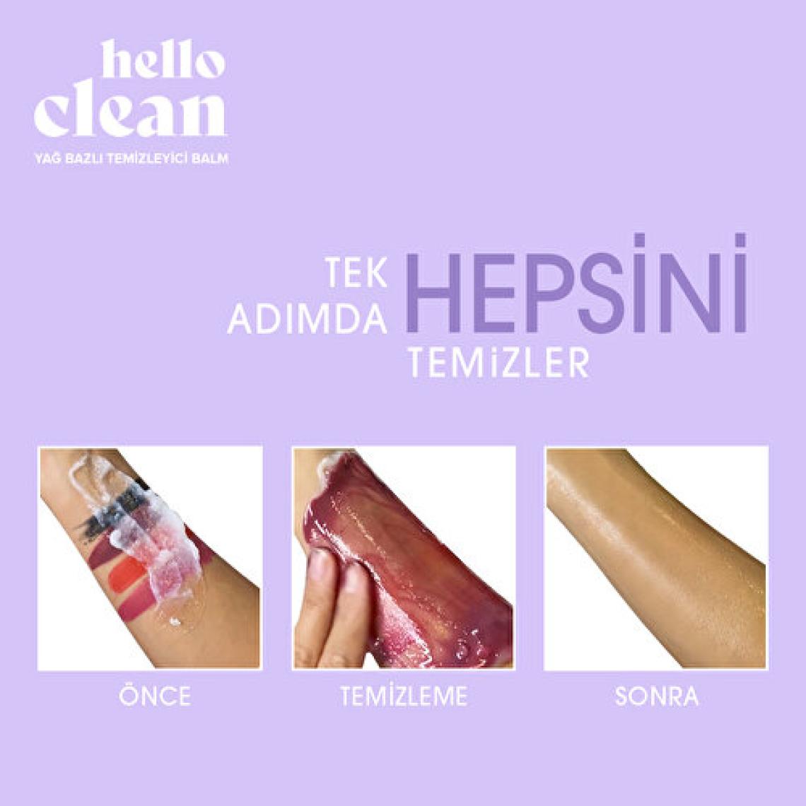 Herbaderm Hello Clean Hyaluronik 3D Yoğun Nemlendirici Yağ Bazlı Temizleyici Balm 100 ml