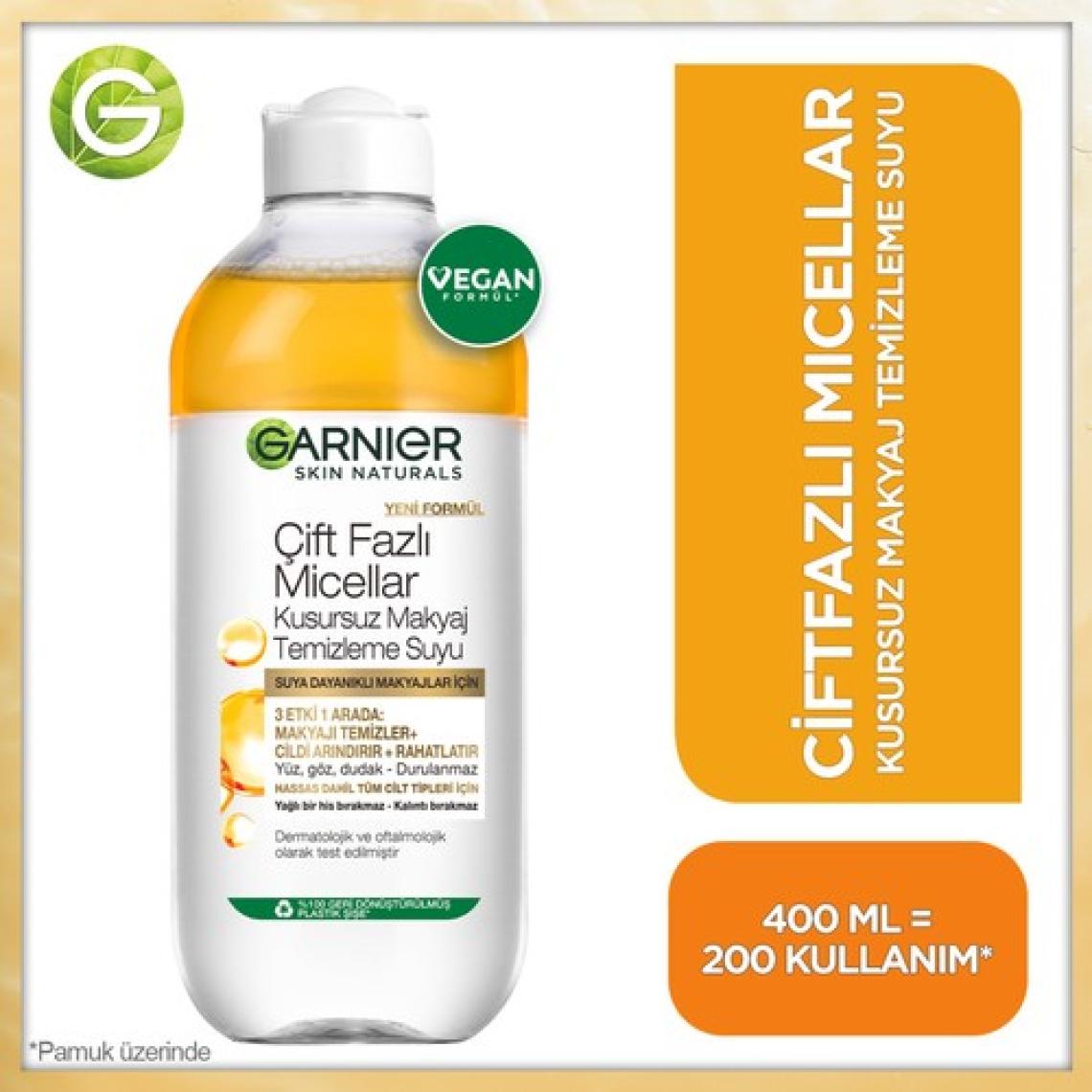 Garnier Micellar Kusursuz Makyaj Temizleme Suyu 400ML