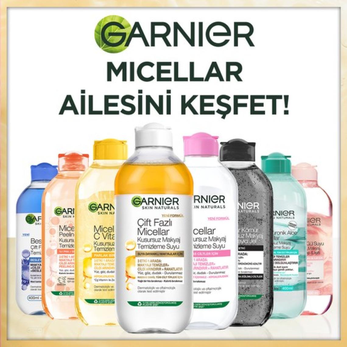 Garnier Micellar Kusursuz Makyaj Temizleme Suyu 400ML
