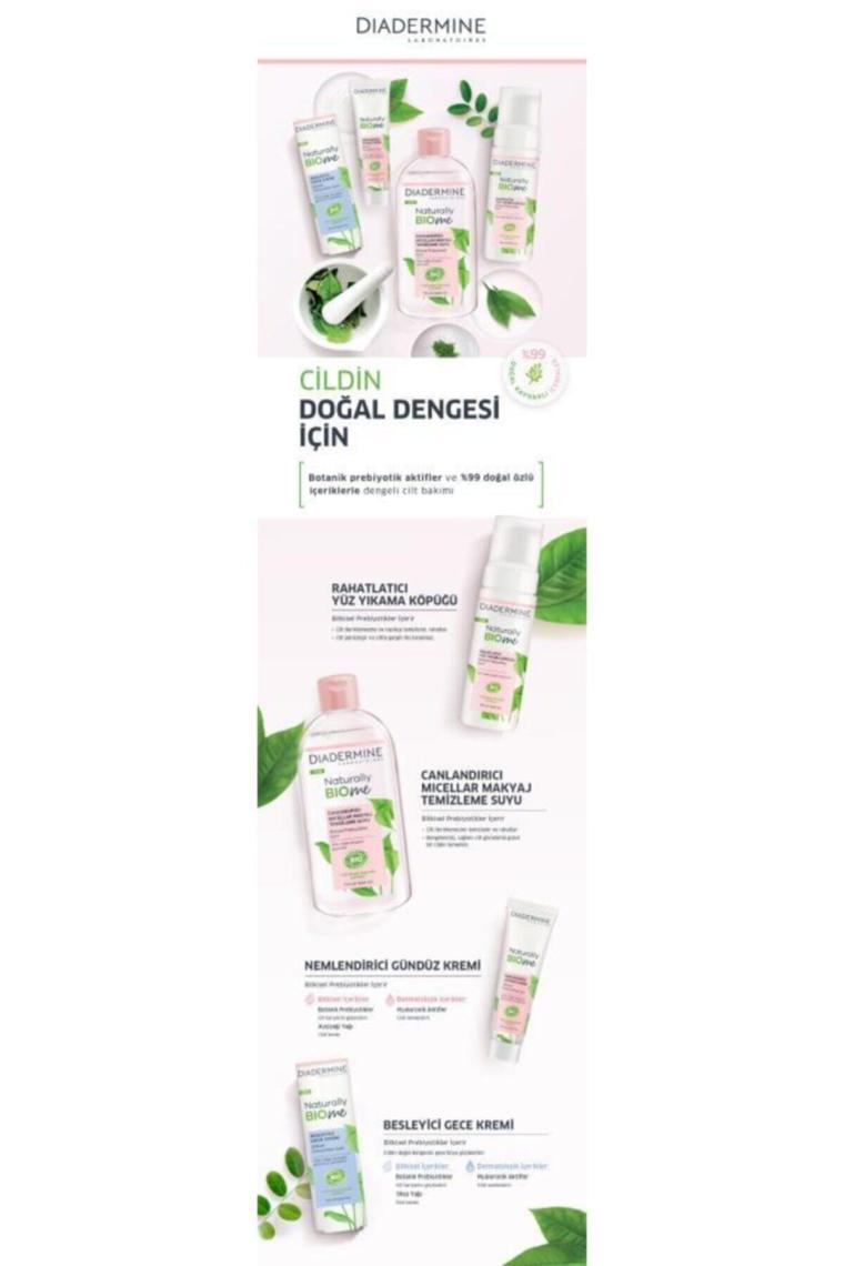 Naturally Bio Me Canlandırıcı Micellar Makyaj Temizleme Suyu
