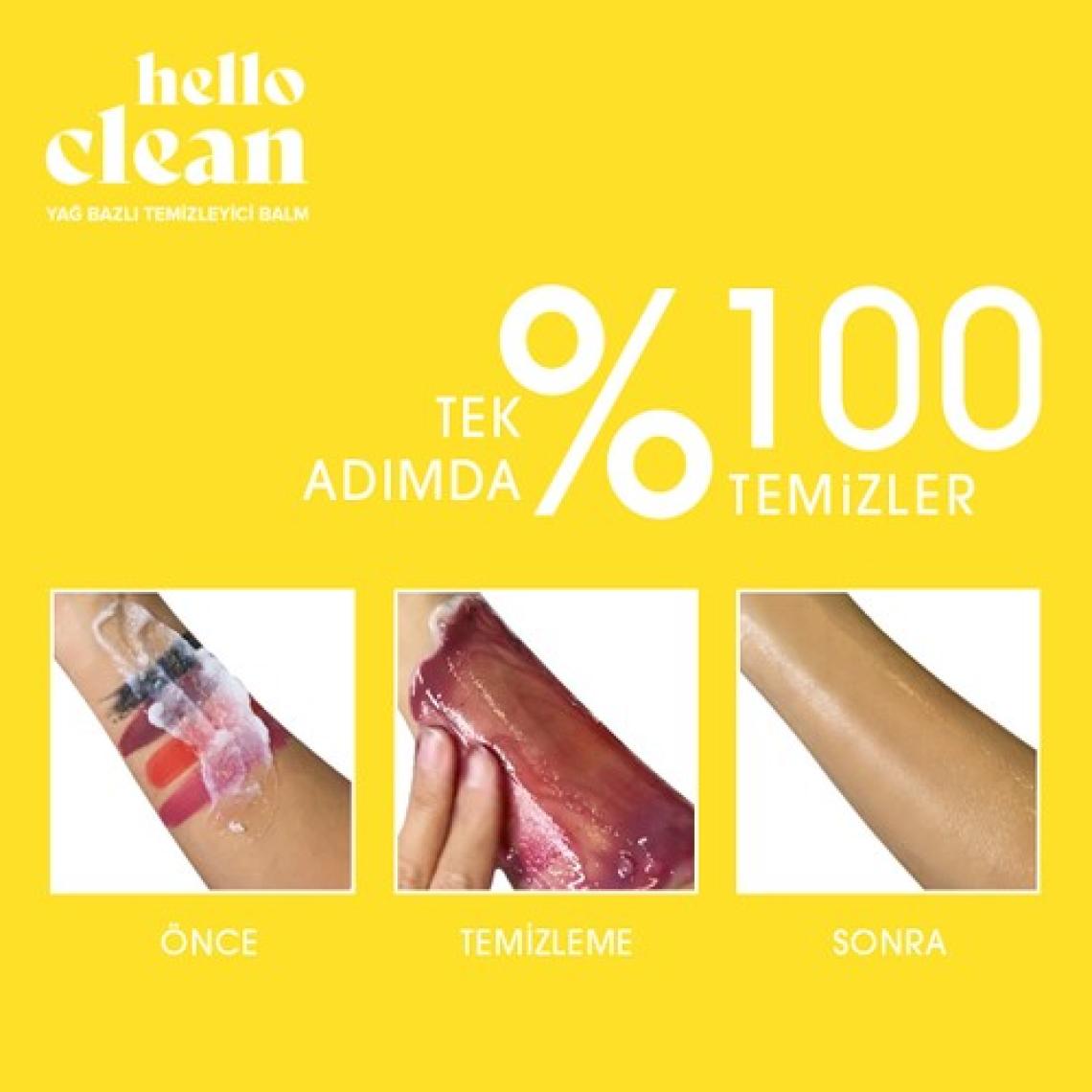 Herbaderm Hello Clean Saf Vitamin C Aydınlatıcı ve Canlandırıcı Yağ Bazlı Temizleyici Balm 100 ml