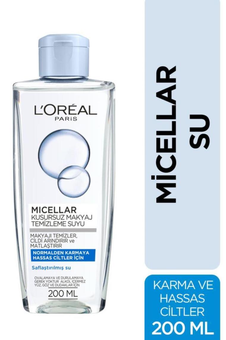 Loreal Paris Micellar Makyaj Temizleme Suyu Karma Ciltler 200 ml