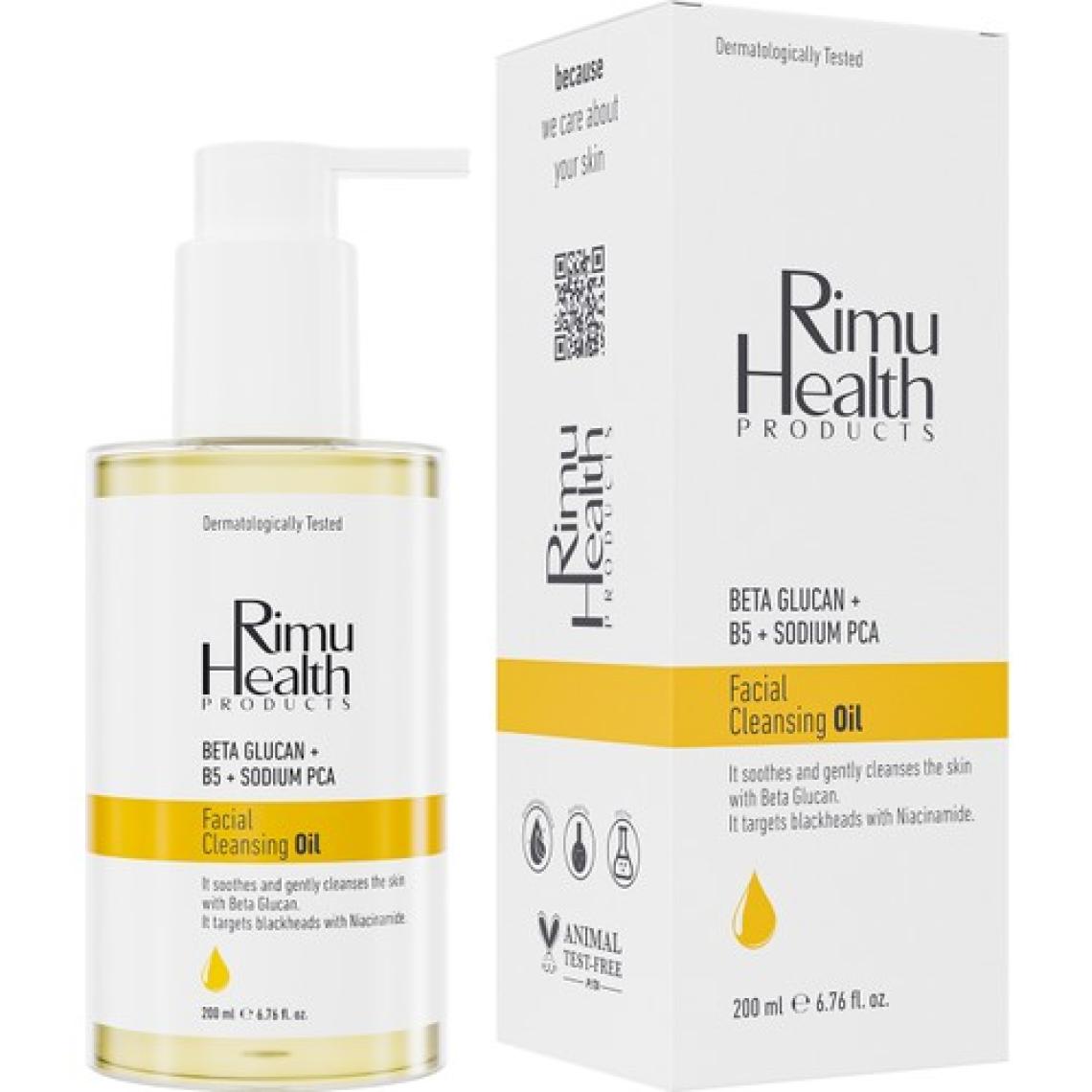 Rimu Health Products Tüm Cilt Tipleri İçin Siyah Nokta ve Sivilce Karşıtı Arındırıcı Yüz Temizleme Yağı 200 ml