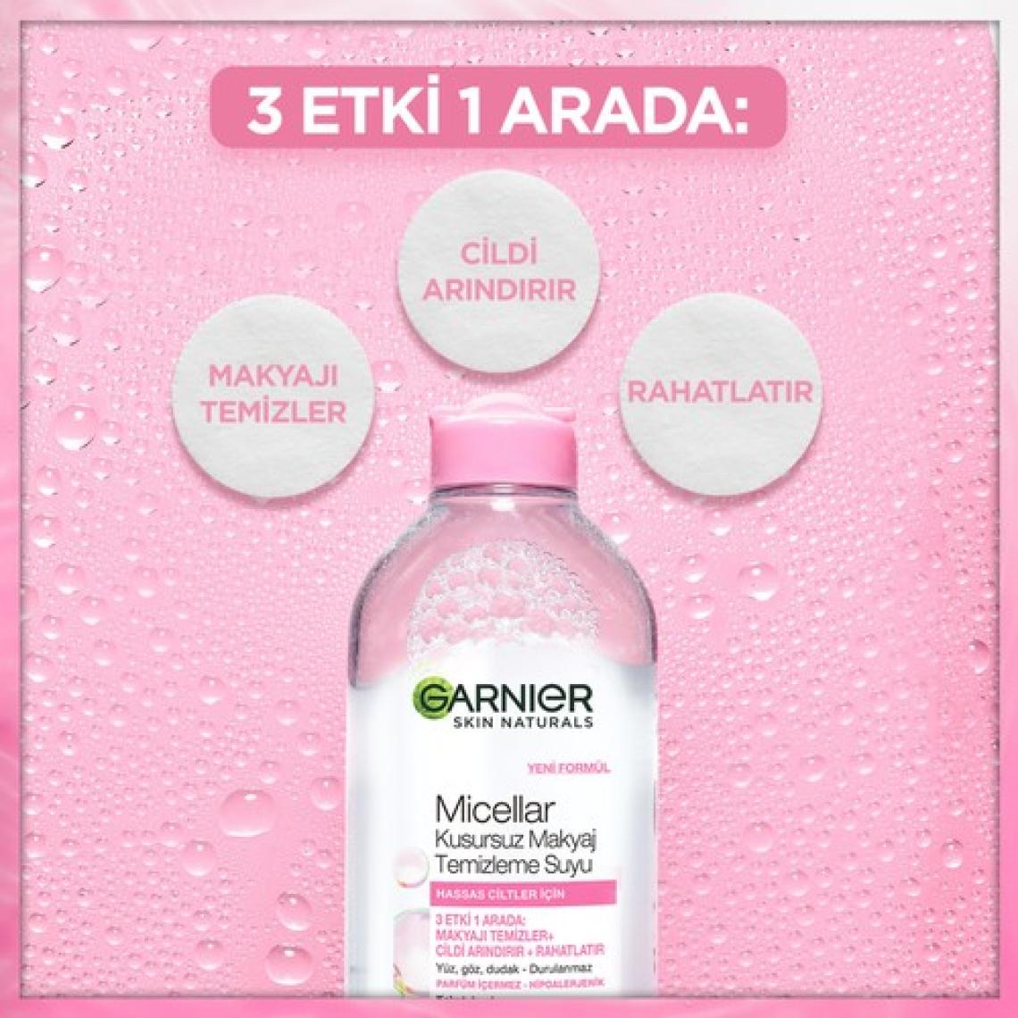 Garnier Micellar Kusursuz Hassas Ciltler Makyaj Temizleme Suyu 200 ml