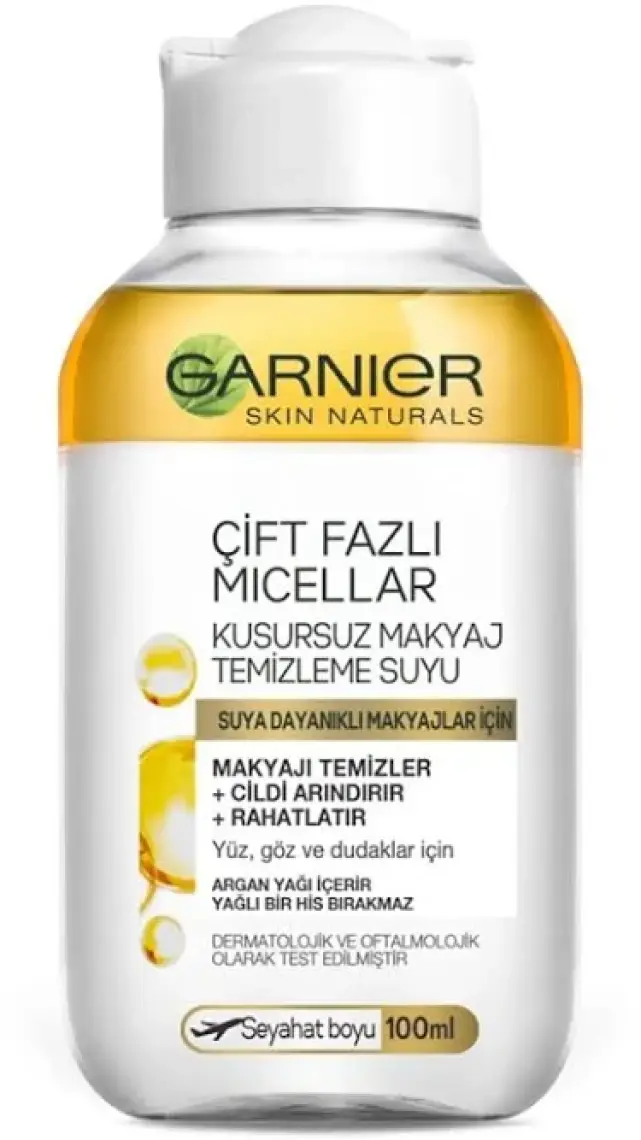 Garnier Çift Fazlı Micellar Kusursuz Makyaj Temizleme Suyu 100ML