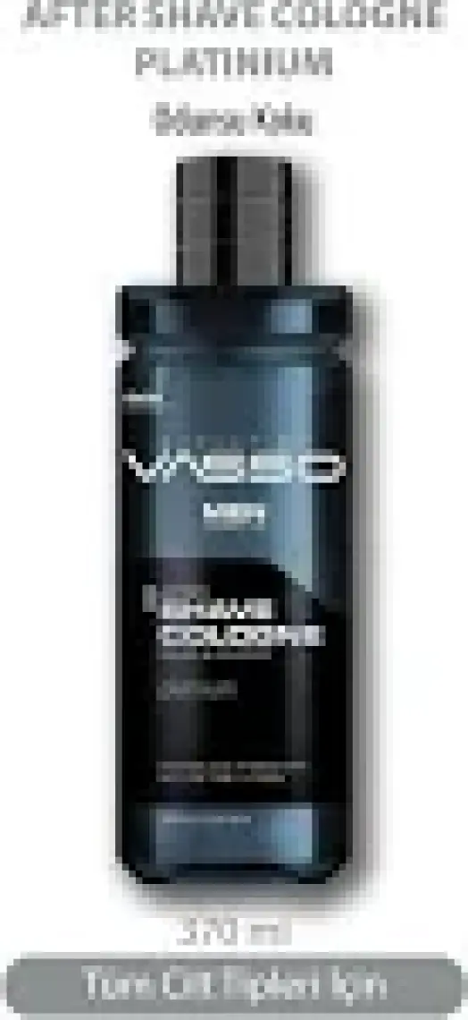 Vasso Tıraş Sonrası Ferahlatıcı Profesyonel Parfümlü Kolonya - Vasso Men Platinium 370 ml 8699216347461